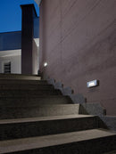 Faretto Segnapassi a Semi Incasso da Esterno a LED Tondo Sovil Club Alluminio