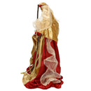 Natività 3 Personaggi H57 cm in Tessuto Rosso e Oro