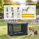 Trasportino Morbido per Cani e Gatti Pieghevole 76x54x54 cm con Cuscino Copertura Lavabile in Oxford Traspiranti 600D  Verde      