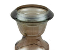 Portacandele Vetro Riciclato Brown Ø17x55 cm Vetro Marrone Chiaro
