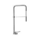 Rubinetto Cucina Miscelatore Monocomando Doccetta Esraibile in Ottone Paini Cromato