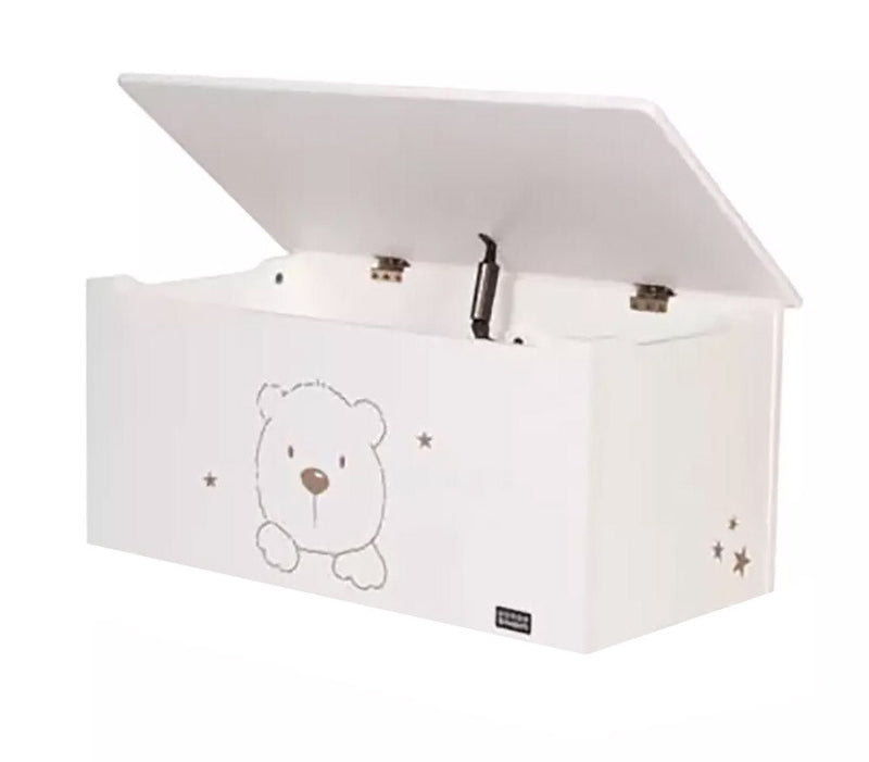 Cassapanca Baule Rettangolarein MDF 75x38x46,5 cm Fumer Winnie Bianca