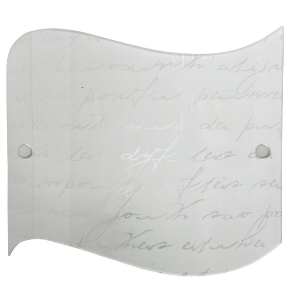 sconto Applique 1xE27 Montatura Cromo Vetro Lastra Scritte E-Energy Veronica