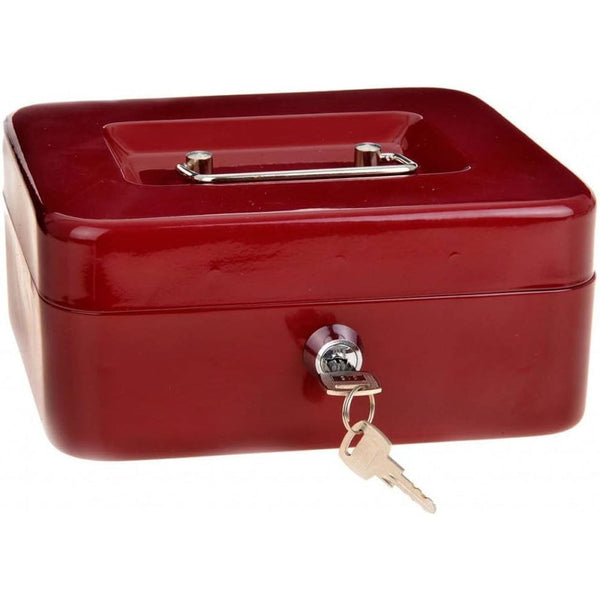 sconto Cassetta di Sicurezza Portavalori con Chiave 20x16x9 cm in Metallo