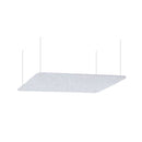 Pannello Fonoassorbente da Soffitto con Kit di 4 Cavetti 120x50 cm Finitura Grigio     