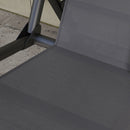 Coprisedile per Dondolo da Giardino 115x48x48cm in Tessuto a Rete Grigio