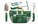 Kit Giardinaggio Potatura 4 Attrezzi con Borsa Verde