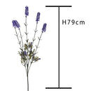 Set 8 Lavanda con 5 Fiori H 79 cm