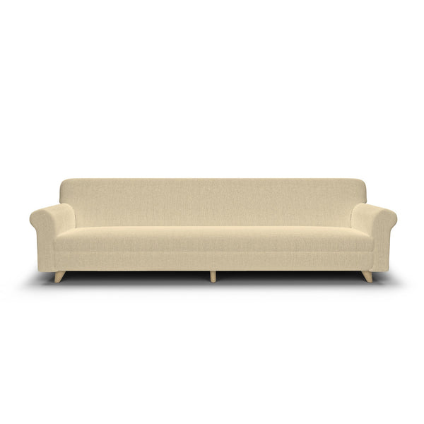 sconto Copridivano Elasticizzato 4 Posti in Poliestere Panna