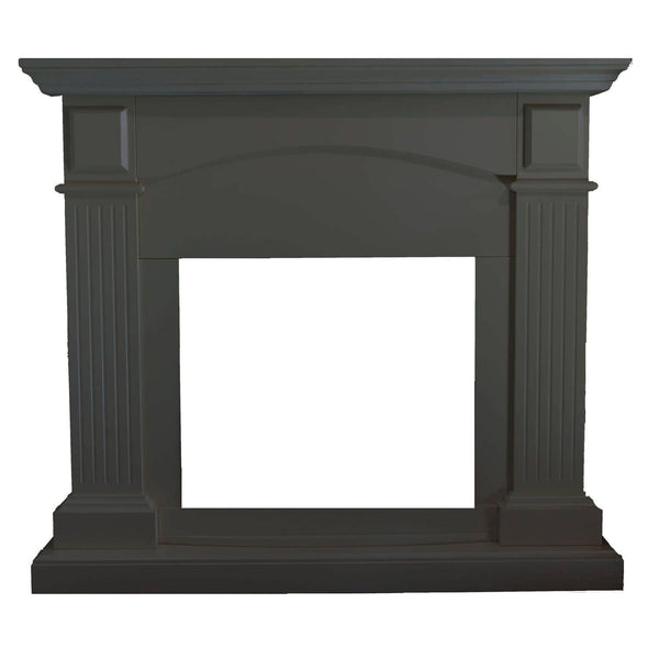 Cornice da Pavimento per Inserto Camino Elettrico 113,7x102,2x28,2 cm in MDF Sined Cetona Grigio sconto