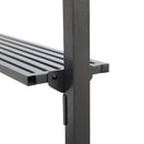 Gazebo da Giardino per Barbecue 240x150x250 cm con Tettuccio in Policarbonato Nero