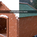 Cuccia per Cani da esterno 89x84x76 cm Casa con Tetto Apribile in Legno      