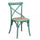 Sedia Cross 46x42x87 cm  in Legno Verde