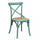 Sedia Cross 46x42x87 cm  in Legno Verde