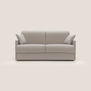 Divano Letto 2 Posti 149x90x96 cm in Tessuto Panna