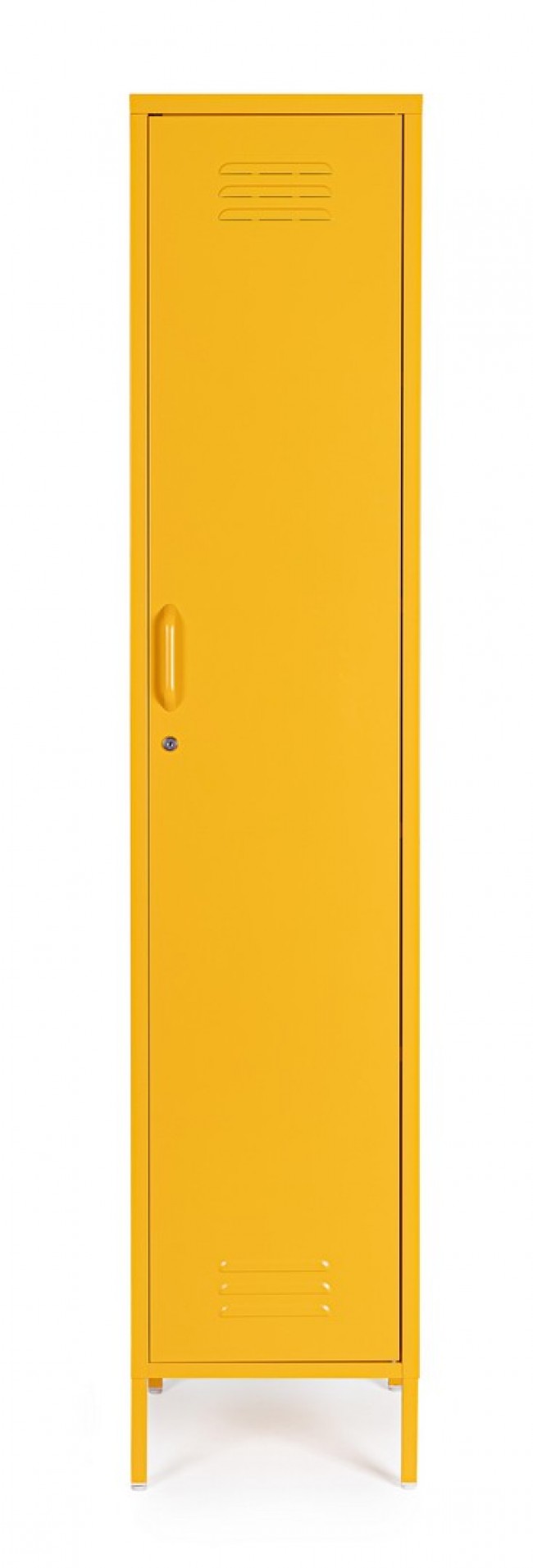 Armadio 1 Anta 38x46x185 cm Cambridge in Acciaio Giallo