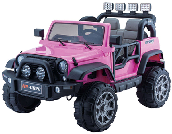 Macchina Elettrica per Bambini 12V 2 Posti Kidfun Fuoristrada Rosa online