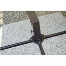 Ombrellone da Giardino Decentrato in Alluminio 3X3m con Manovella Vorghini ConTract Legno e Ecrù