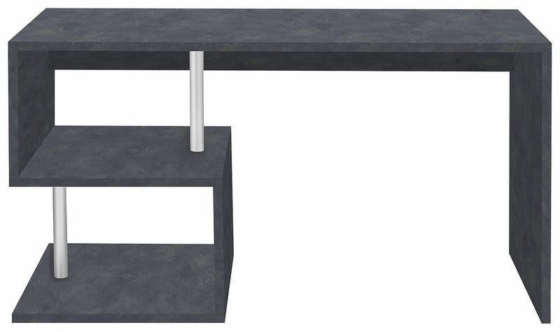 Scrivania con 2 Ripiani 140x60x77,5 cm Esse Ardesia