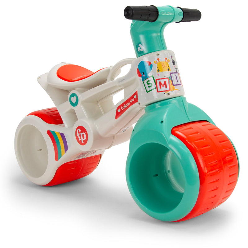 Moto Cavalcabile Primi Passi 67x67x49 cm Fisher-Price Bianco e Verde
