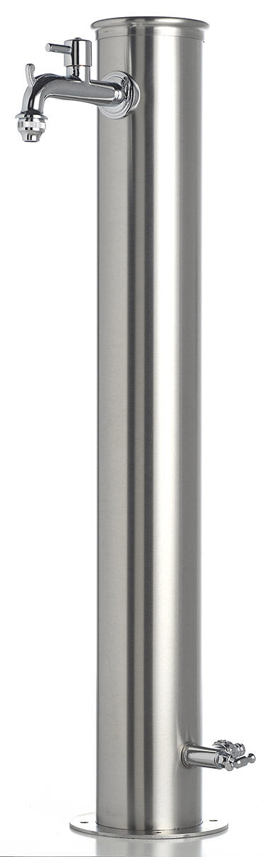 Fontana da Giardino con Doppio Rubinetto Belfer 42/ARRI Acciaio Inox sconto