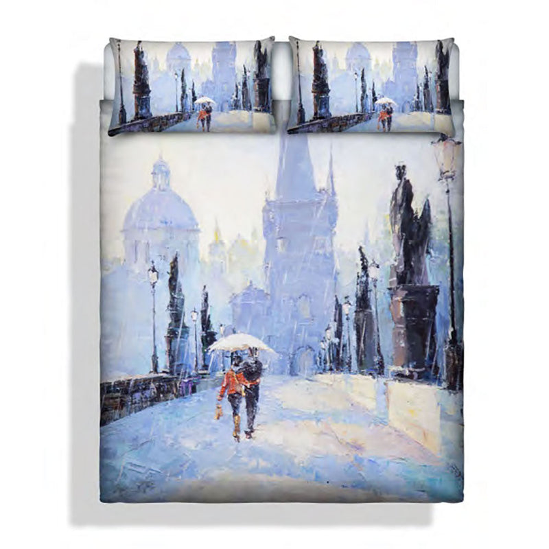 Copripiumino con stampa sul Sacco e Federe Matrimoniale