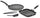 Set 4 Pezzi Bistecchiera + Piastra Multiuso in Alluminio Pressofuso Antiaderente Olympia Hard Cook