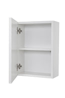 Pensile da Bagno 1 Anta Push 35x18x47,5 cm in Legno TFT Samoa Bianco Lucido