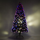 Albero di Natale Artificiale 180 cm 230 Rami in PVC con Luci LED Verde 