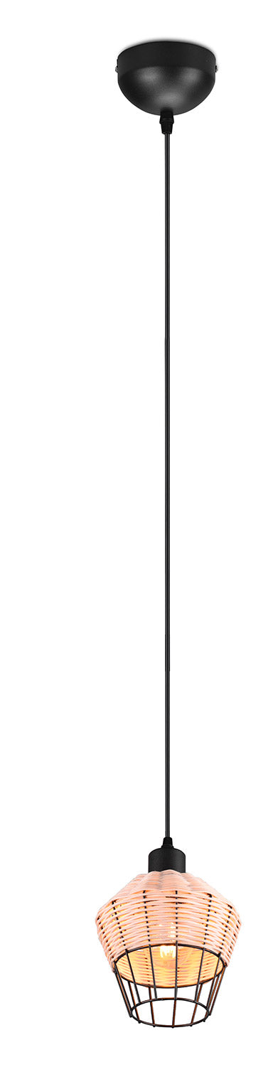 prezzo Lampada a Sospensione da Interno Attacco E27 in Tessuto Naturale