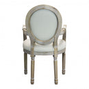 Poltrona Constance in Tessuto 55x46x96 h cm in Legno Beige