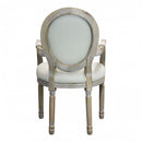 Poltrona Constance in Tessuto 55x46x96 h cm in Legno Beige