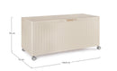 Baule Contenitore da Esterno 164,8x72x70h cm Apertura Facile e Ruote in Alluminio Ocean M Seta 