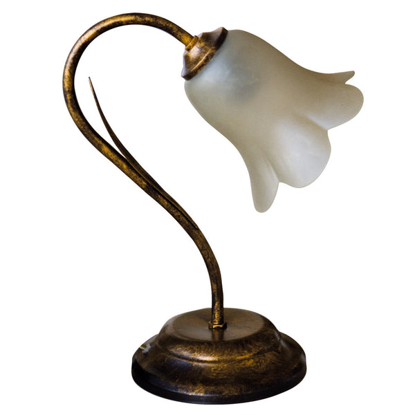 Lume 1xE14 Montatura Marrone Vetro Nuvolato Paglierino E-Energy Irene prezzo