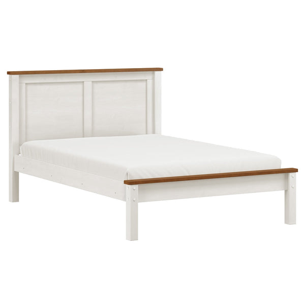 sconto Letto matrimoniale alla francese 140x190 cm in legno bianco/noce