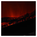 Camino Elettrico da Parete Effetto Fiamma 1500W Nora Nero