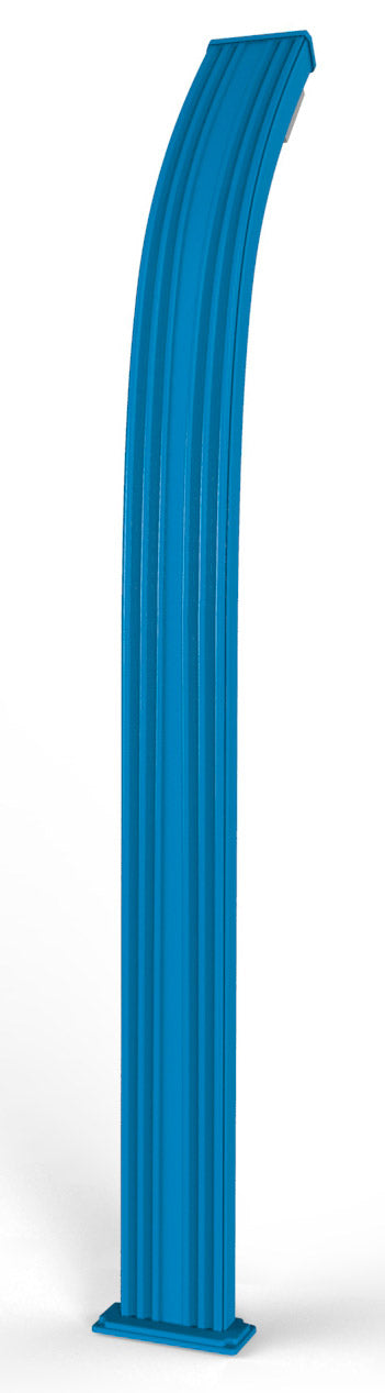 Doccia Solare da Esterno Giardino 30L Miscelatore e Lavapiedi Arkema Spring Blu