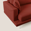 Divano 2 Posti 178x88x93 cm in Tessuto Rosso
