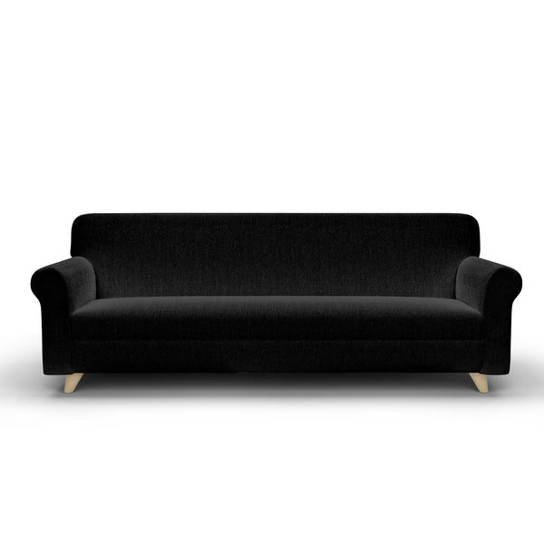 online Copridivano 1, 2 E 3 Posti Elasticizzato in Tessuto Nero