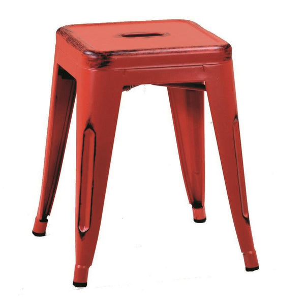 acquista Sgabello Bristol 39x39xh45 cm in Ferro Rosso
