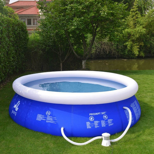 sconto Piscina Fuori Terra Gonfiabile Autoportante Rotonda 300x76cm Jilong Blu