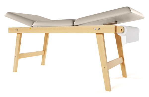 Lettino da Massaggio Visita Fisioterapia Fisso 3 Sezioni 190x70x75 cm 200 Kg Giano Beige online