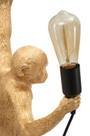 Lampada da Muro Monkey Oro 32x32x64 cm in Resina Oro      