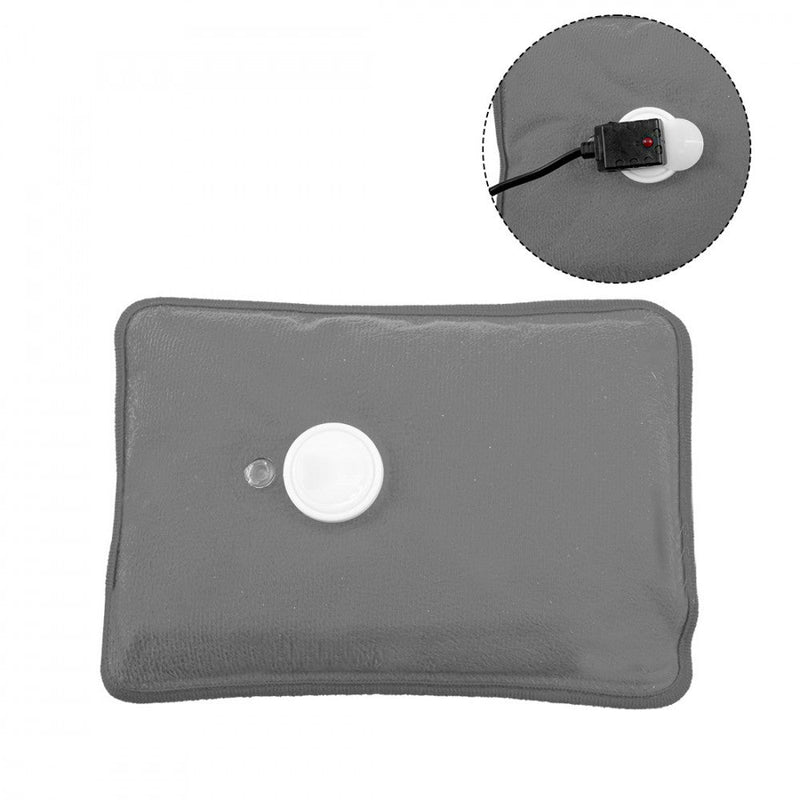 Borsa Acqua Calda Elettrica Scaldamani Ricaricabile Grigio