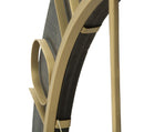 Orologio da Muro Dark Glam Ø70x5 cm in Ferro e MDF Nero e Oro