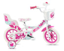 Bicicletta per Bambine 12" Butterfly Freno Caliper e Stabilizzatori in Acciaio Hi-Ten Rosa      