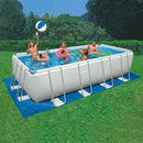 Piscina Fuori Terra Rettangolare H132x549x274cm con Pompa Scaletta e Teli Intex Ultra Frame