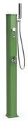 Mini Doccia Solare da Giardino 20L Miscelatore Lavapiedi e Doccetta Verde Reseda