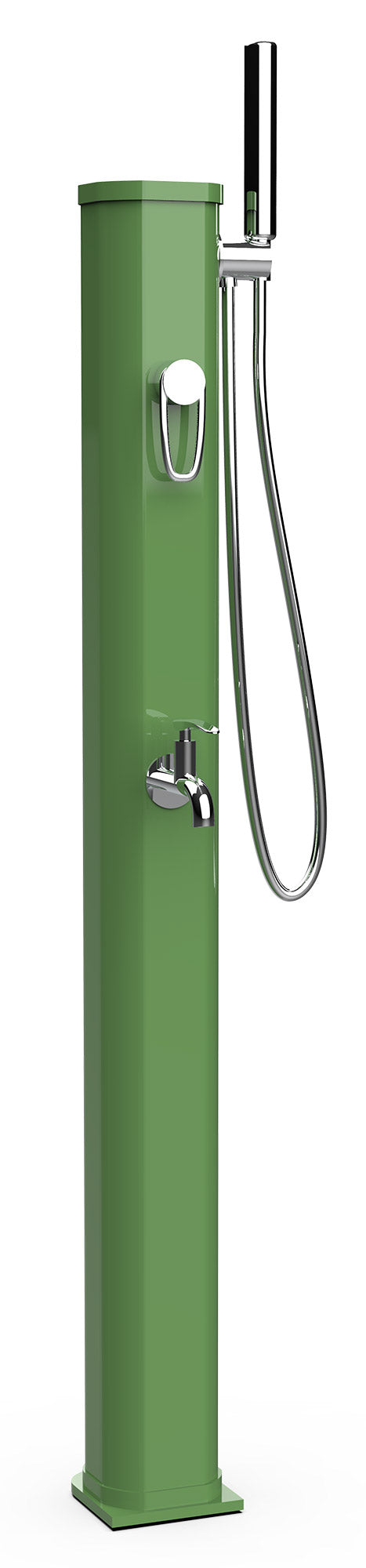 prezzo Mini Doccia Solare da Giardino 20L Miscelatore Lavapiedi e Doccetta Verde Reseda