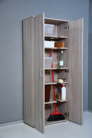 Armadio Portascope 2 Ante 6 Ripiani 72,3x36x177,1 cm in Truciolare Nobilitato Olmo